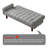 Linen Square Arm Sleeper Sofa Bed-416323049