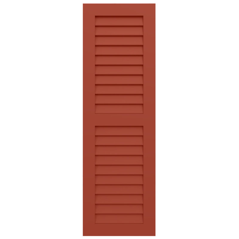 Deux volets à persiennes égales EnduraCore Composite, 15"W, 56"H, Feuilles colorées