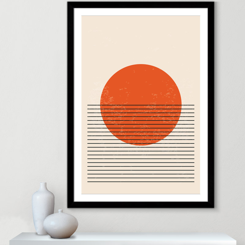 «Bright Minimal Series # 2» par Stanley, L 35 po x H 49 po, Matted Print, Satin Black