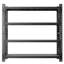 Étagère industrielle 5000LBS pour entrepôt, tablettes de garage réglables en métal robuste (H 69 po x l 71 po x P 23,7 po) Unité de rangement 5000LBS, noir-129674307
