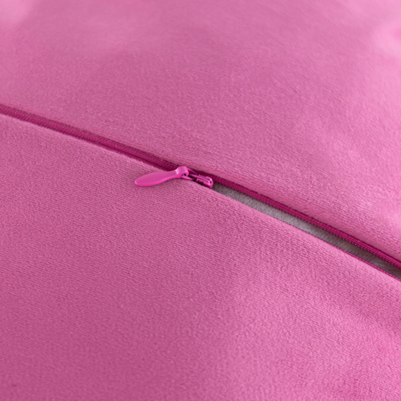 Housse de coussin décorative 3D faite à la main avec pivoine 3D, Magenta