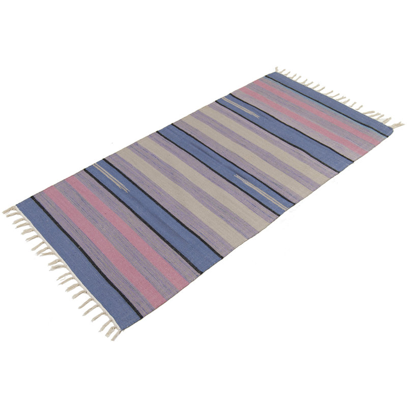 Runner Sehrazat Striped Hand Knotted 70cm X 140cm Area Rug