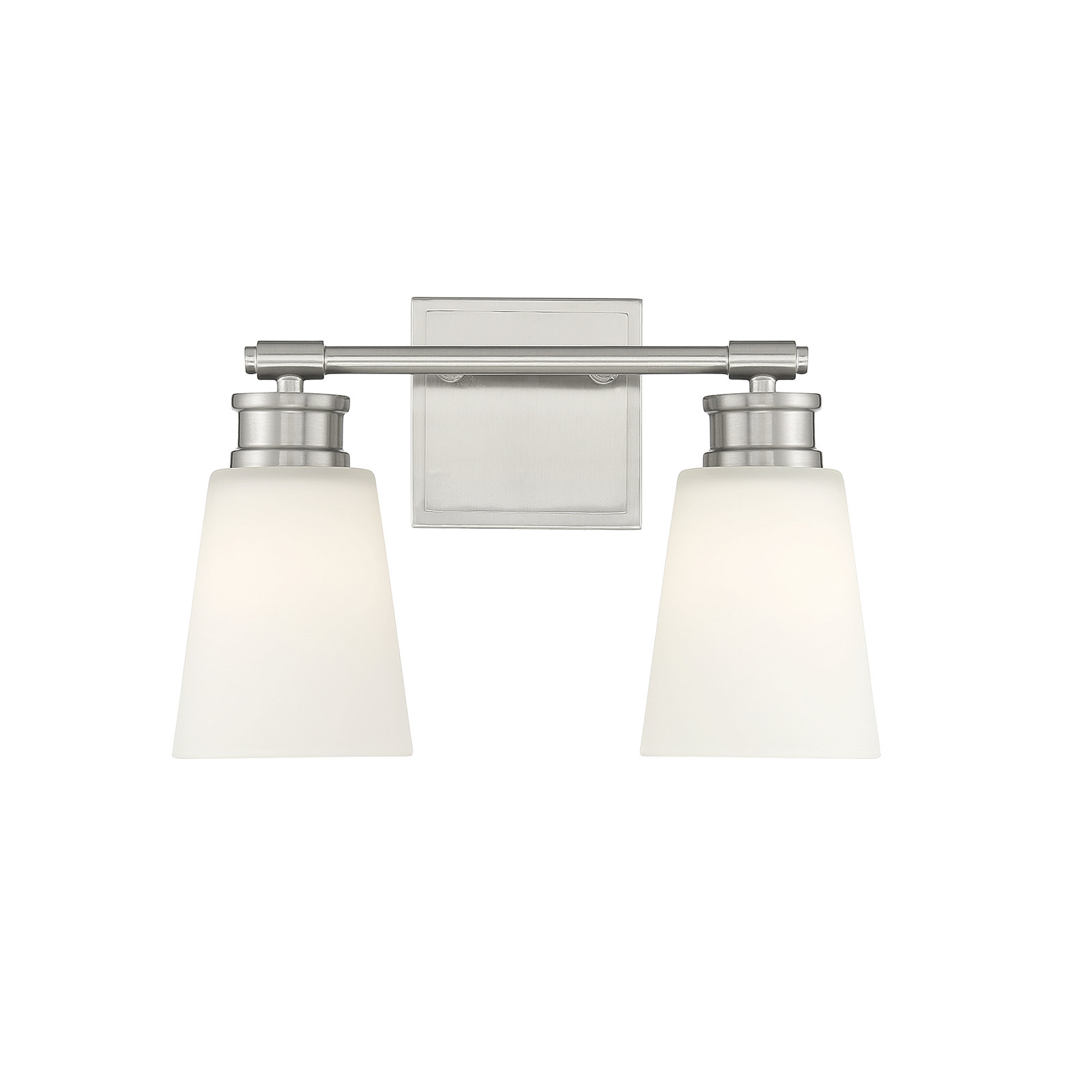 Earnest 2-Light Dimmable Vanity Light, Brushed Nickel