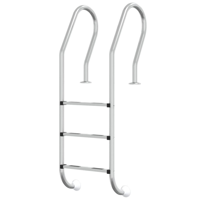 Vidaxl Pool Ladder 21.3X15.0X62.2" 304 Stainless Steel, 5.18 ft. x 1.78 ft.