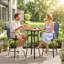 Tabourets de bar d'extérieur, ensemble de 2 tabourets de patio, chaises de bar pivotantes à 360 ° 26,75 po x 29,5 po x 48,5 po