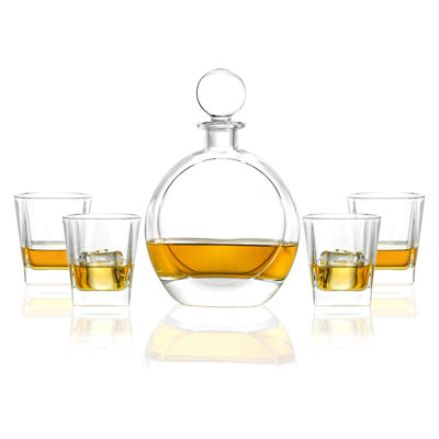Venice Whiskey Decanter and Glassware Set