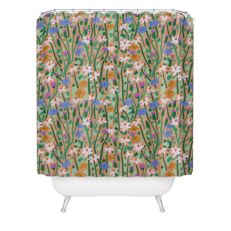 Rideau de douche simple Floral