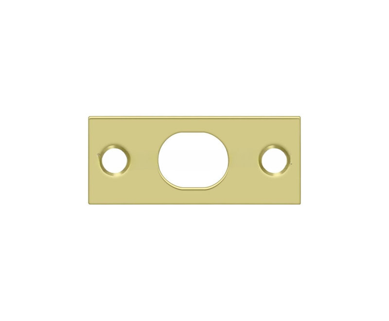 Deltana SP12EFB3 Strike Plate For Extension Flush Bolt in Polished Brass, Polished Brass