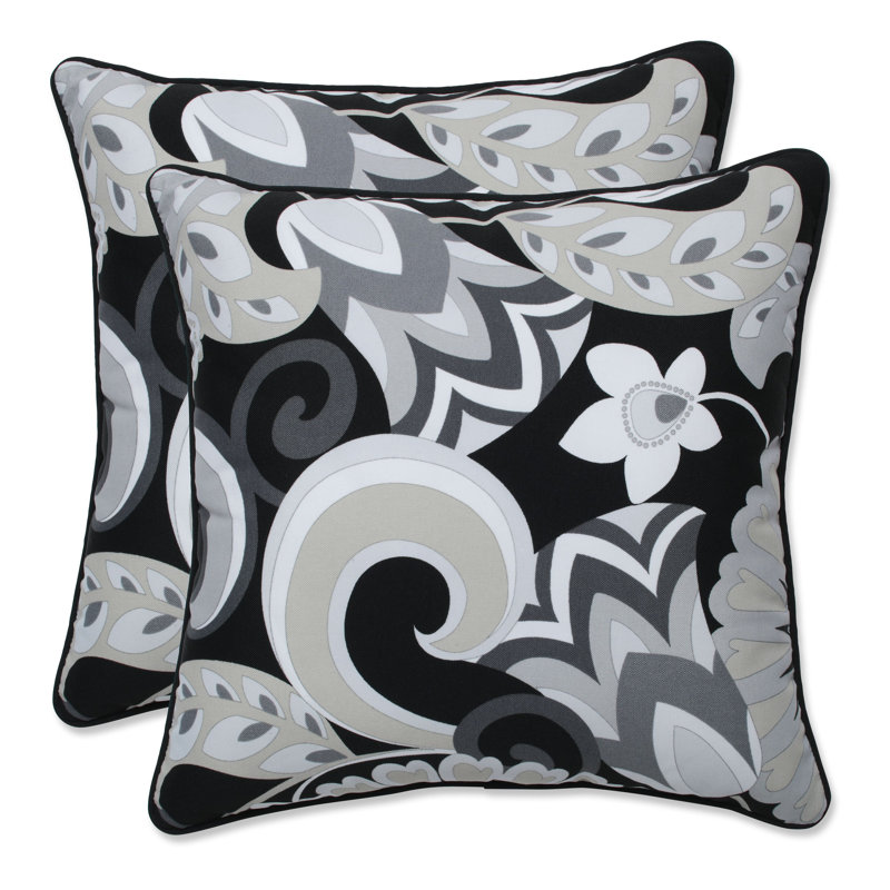 Abstract Outdoor Reversible Throw Pillow