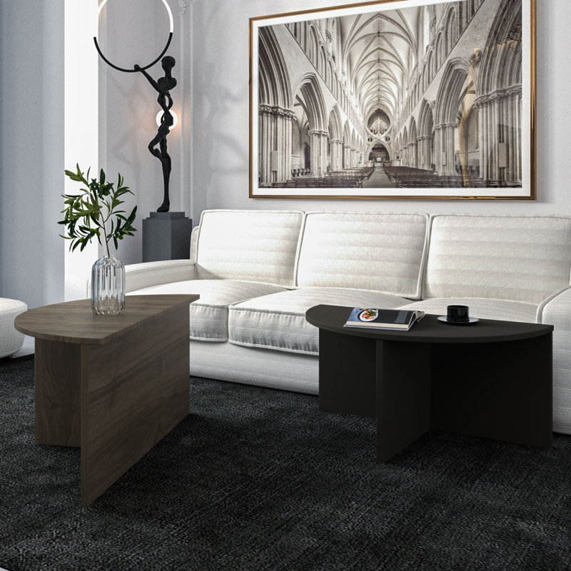 Table basse, Noyer / anthracite