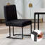45cm H Linen Upholstered Metal Side Chair-121976091
