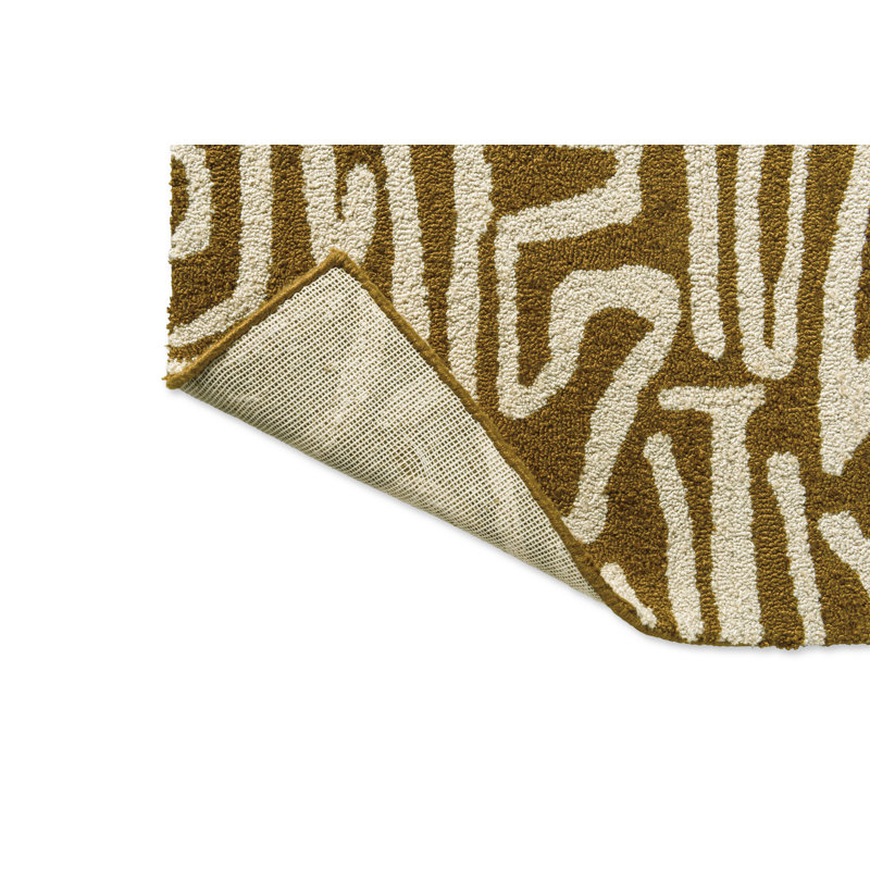 Melodic Hand Tufted Abstract Area Rug, Rectangle 6'6" x 9'2"