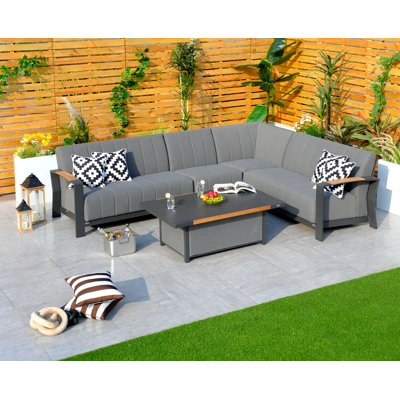 Keylan 6 - Person Patio Conversation Set with Cushions