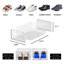Paquet de 12 bacs de rangement pour chaussures, boîtes à chaussures empilables en plastique transparent pour placard, bacs à chaussures pliables peu encombrants, boîte de rangement pour chaussures, cadre blanc 