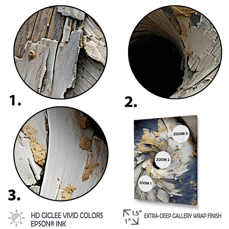 «Abstract Graceful Woodland Charm II», reproduction d'art murale abstraite, H 40 po x l 30 po x P 1,5 po, Cadre simple noir
