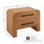 Table de chevet 2 tiroirs Luna-119608854