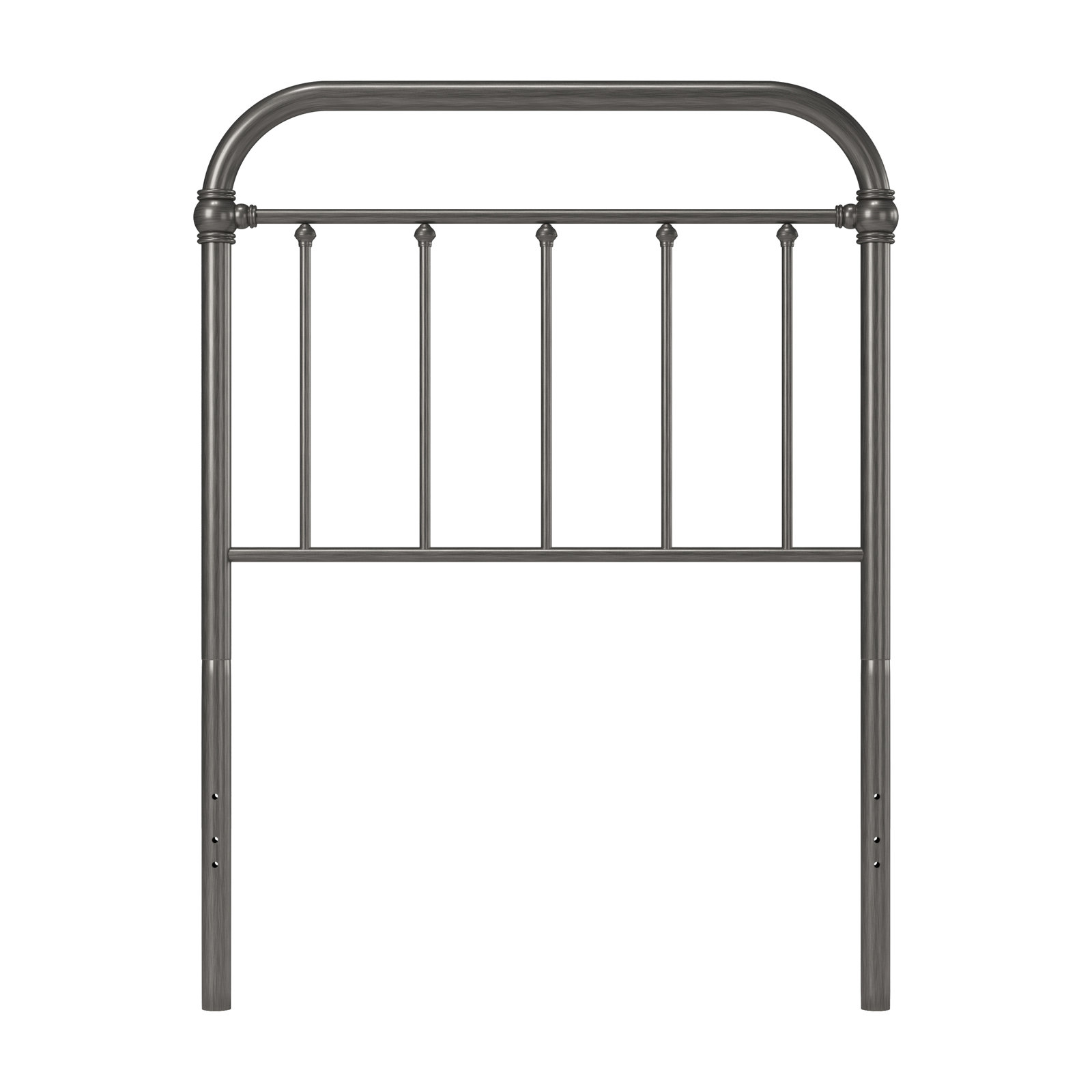 Shumacker Steel Slat Headboard, Twin, Pewter