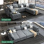 Canapé modulaire en U avec repose-pieds Coss-71563823