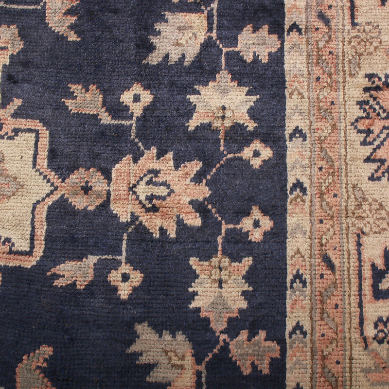 One-of-a-Kind 8'4" X 10'3" Before 1900 Wool Area Rug in