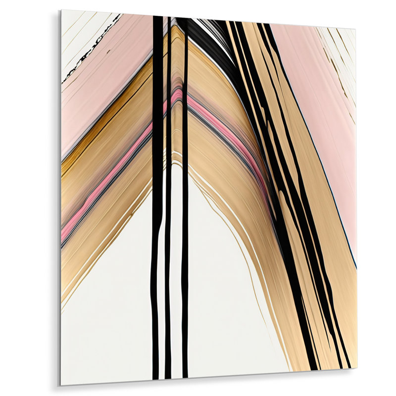 Deunta Abstract Wall Decor on Metal, 32" H x 24" W x 1" D