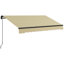 Auvent de patio rétractable en polyester l 98,5 po x P 59 po Outsunny-96861867-112964799-112964795
