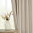 Cadnite 50" W Thermal 100% Blackout Linen Textured Curtain Panels-718107619-706787547