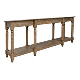Adomas 94.5'' Solid Wood Console Table