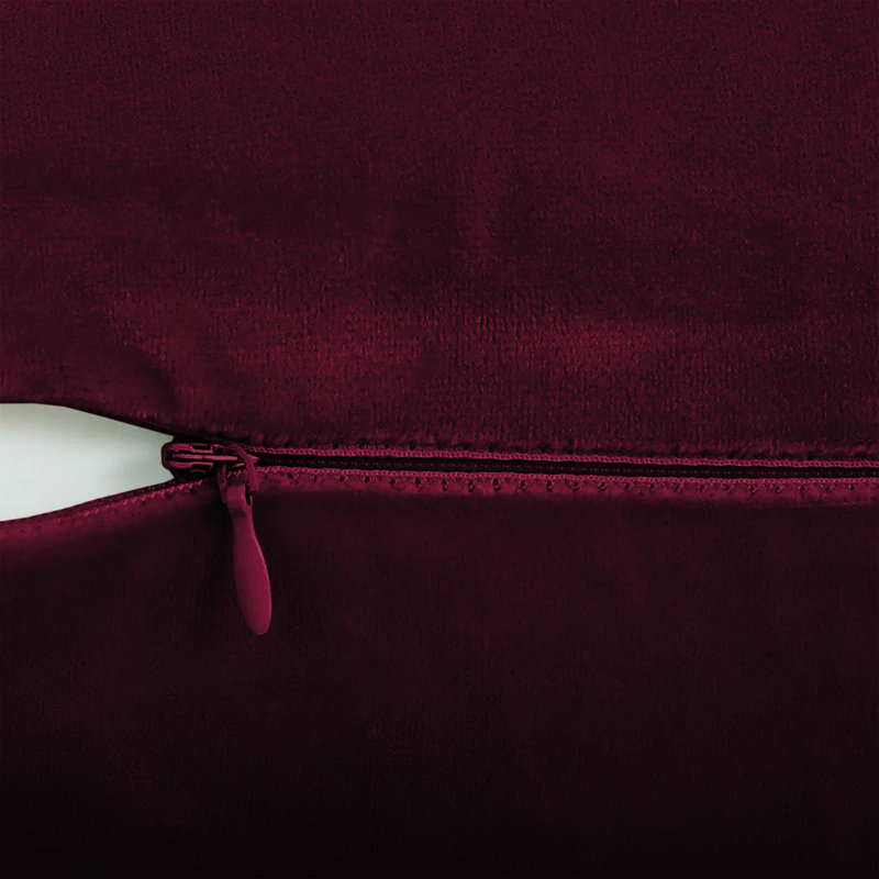 Square Scatter Cushion Cushion Cover, Burgundy