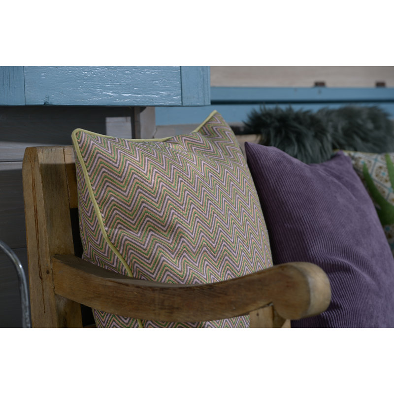 Leola Chevron Cushion, 50cm H x 50cm W x 10cm D, Square