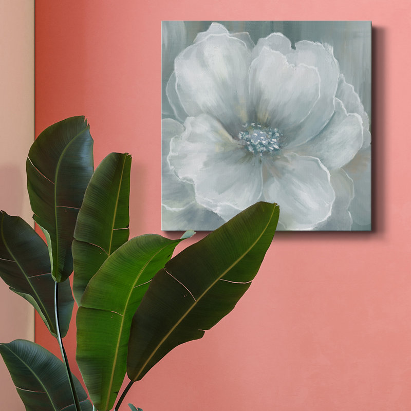 Quiet Poppy - reproduction d'art sur toile tendue, H 16 po x l 16 po x P 1 po