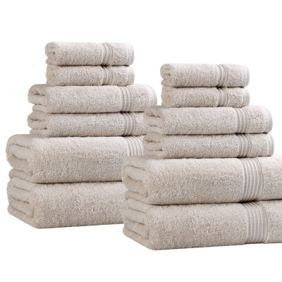 Guadlupe 12-Piece Egyptian Cotton Towel Set