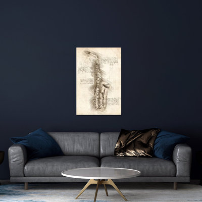 Saxophone Print On Acrylic Glass