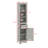 Tall And Slim Freestanding Storage Cabinet With Drawer And Door-1529698663