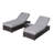 Beaminster Fully Assembled Outdoor Wicker Chaise Lounge Set with Table-1049669741