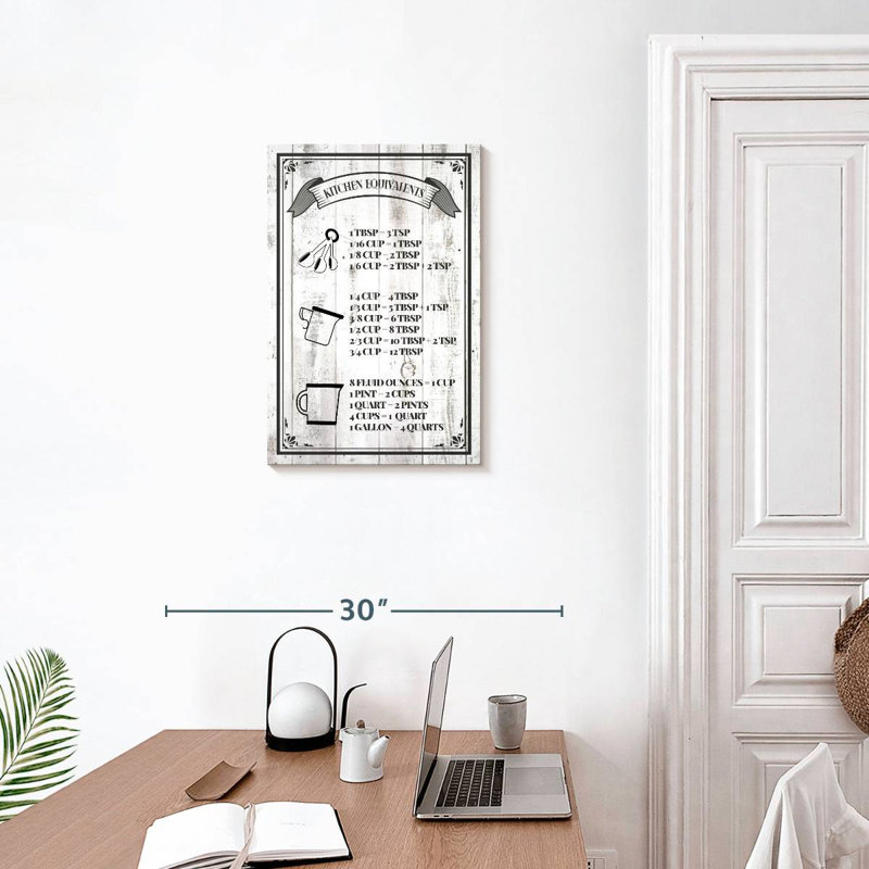 Cooking Chart, 24" H x 16" W