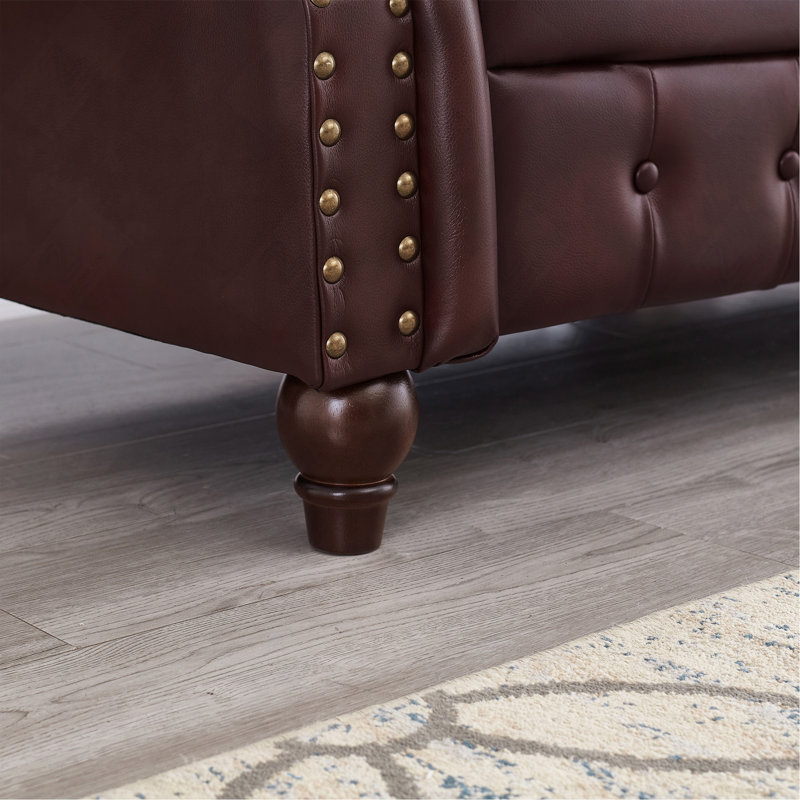 Canapé classique 85,8 po Chesterfield