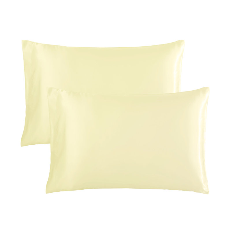 Taie d'oreiller en satin 2021SPC0422, Très grand, Ivoire