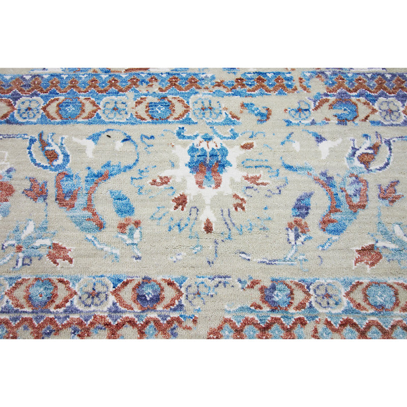 Oriental Area Rug in Blue, Rectangle 8' x 10'