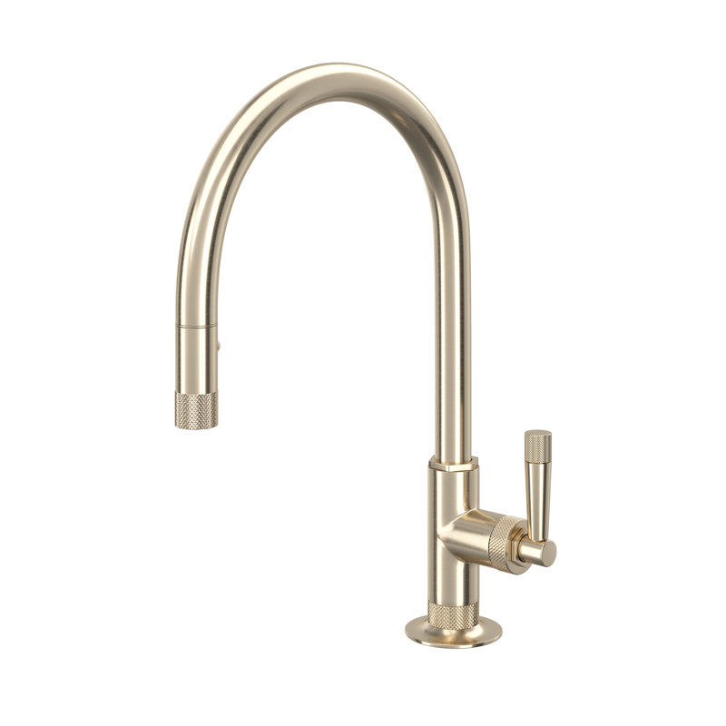 Graceline® C-Spout Pull-Down Kitchen Faucet, Satin Nickel
