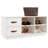 Shoe Bench With Storage -  Scandinavian Design With 2 Drawers And 4 Compartments, Easy Assembly-108803527