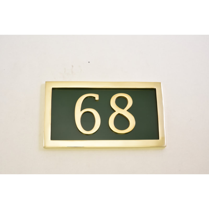 Address Plaque Frame, Classic Green, Yes