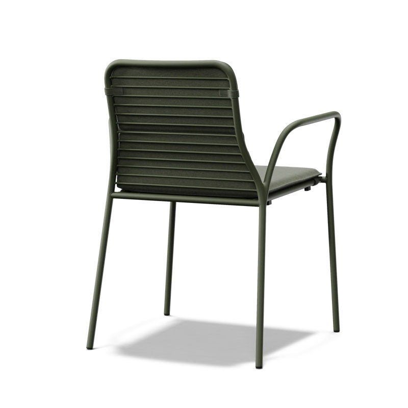 XY Outdoor Dining Chair, Olive