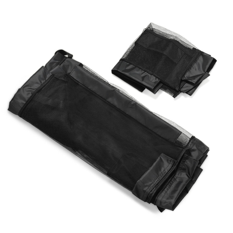 Housse de remplacement en filet pour chariot de rangement pour piscine en filet à 2 couches très grand noir