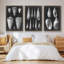 Alabaster Shells I, ensemble de 3 toiles encadrées sur toile-986864748-986864749