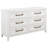 Distressed White 6-drawer Bedroom Dresser