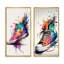 «Multicolor Sneaker Shoe», 2 pièces sur toile-602267831-602267828