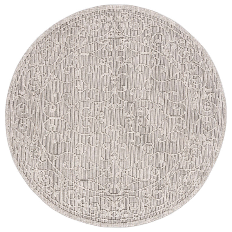 Tapis d'intérieur / extérieur Karlshamn, Rond 6 pi 7 po
