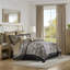 Ensemble d'édredon californien 12 pièces avec draps 100% coton Aubrey-31477368-31477372