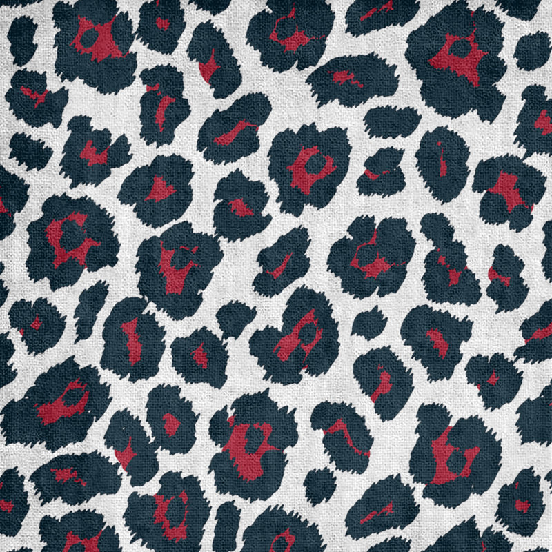 Holderness Beach Towel, Polyester/Cotton Blend, White/Battle Red/Deep Steel Blue