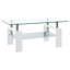 Table basse Table de bout Canapé Table Meuble de salon Verre trempé-1536448135
